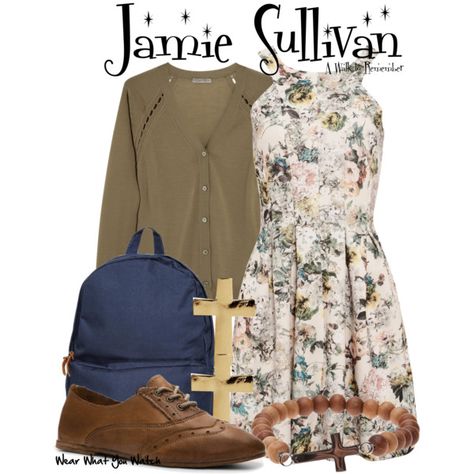 A Walk to Remember A Walk To Remember Jamie Outfits, Jamie Sullivan Outfits, Church Girl Outfits, Jamie Sullivan, Clothes Study, Modest Church Outfits, A Walk To Remember, Church Girl, Character Clothes