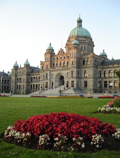 Victoria British Columbia Aesthetic, Victoria Canada Aesthetic, Victoria Bc Aesthetic, Victoria Island Canada, Bc Aesthetic, Canada Parliament, Canada Architecture, British Buildings, Ottawa Parliament