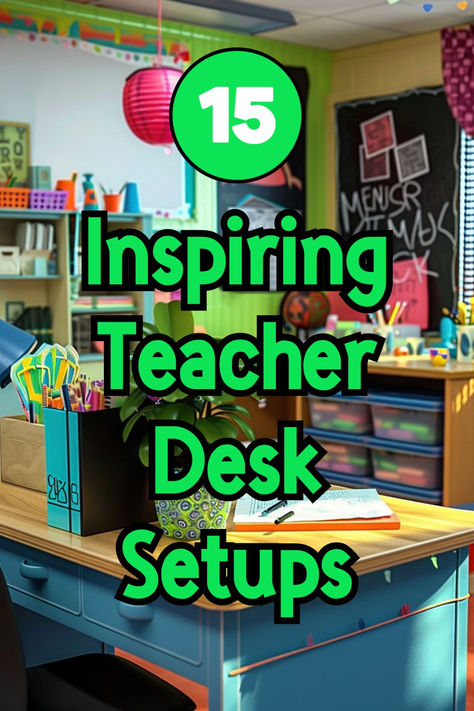 Get inspired to upgrade your teacher desk by checking out these beautifully decorated teacher desk images! Organizing Teacher Desk, Teacher Desk Arrangement, Teachers Desk Organization, Preschool Teacher Desk Ideas, Teacher Desk Organization Ideas, Teacher Assistant Desk Ideas, Triangle Desk Arrangement Classroom, Organized Teacher Desk, Desk Arrangement Ideas Elementary