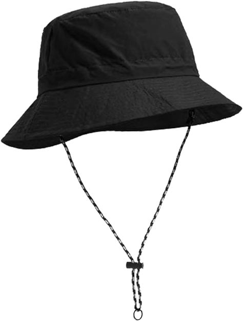 Elkflee Outdoor Waterproof Bucket Hat UPF 50+ Sun Hats Wide Brim Boonie Hat Portable Foldable UV Protection Fishing Hat with String for Men Women Hunting Camping Walking Hiking Golf Fishing (Black) : Amazon.co.uk: Fashion Women Hunting, Bucket Hat With String, Fishing Hats, Boonie Hat, Hunting Women, Mens Bucket Hats, Fishing Hat, American Dream, Uk Fashion