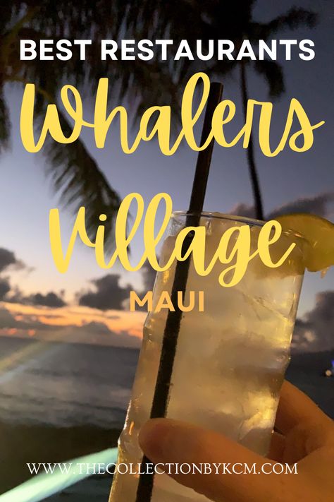 Are you looking for the best places to Eat in Maui, Hawaii? Click the link for the best restaurants in Whalers Village. Whalers Village, located parallel to the Pacific Ocean in Ka'anapali, Maui, is an easy and accessible dining location for those staying in Ka'anapali Beach. Whalers Village is home to restaurants, great shopping, ice cream as well as coffee and matcha shops. During your vacation, you can spend a whole day shopping and exploring Whalers Village. Happy Maui Foodie! Whalers Village Maui, Maui Whalers Village, Kaanapali Beach Hotel, Maui Restaurants, Maui Hawaii Vacation, Kaanapali Beach, Trip To Maui, Waterfront Dining, Maui Travel