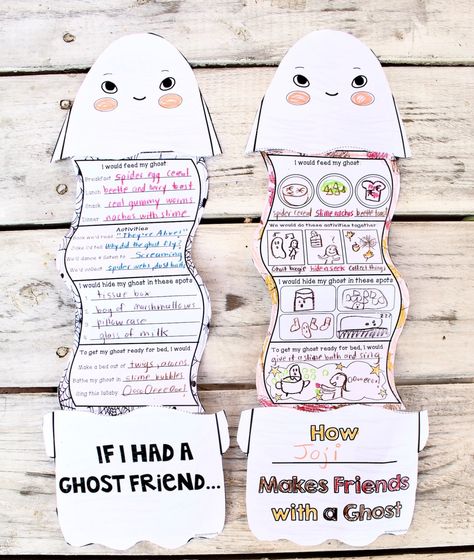 MaiStoryBook: How to Make Friends with a Ghost + *If I Had a Ghost Friend…* Pop-up Craft – MaiStoryBook Friendship Craft, Ghost Template, Friendship Crafts, Rebecca Green, Looking For Friends, Fall Reading, Reading Adventure, About Friendship, Spooktacular Halloween