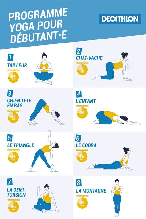 Enchaînez les postures de yoga pour débuter le yoga chez vous ;) Dip Workout, Cardio Yoga, Yoga Daily, Daily Yoga Workout, Yoga Positions, Relaxing Yoga, Daily Yoga, Beginner Workout, Easy Yoga