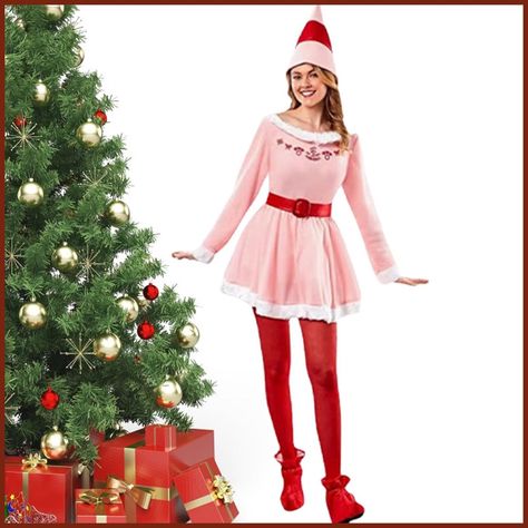 Buy Elf Costume For Women Christmas Jovie Dress Adult Christmas Outfit Girls Cute Pink Santa Suit Buddy Costume serph serph online today! Bullet Points:\r1、【Quality Material】Christmas Elf Ladies Dress is made of ethylene and viscose, soft and comfortable, skin-friendly and breathable, and comfortable to wear, you can use it with confidence 2、【Christmas Atmosphere】You can wear this Christmas Elf costume to spread the Christmas cheer and create a strong Christmas atmosphere that will make you ... Christmas Elf Costume, Christmas Dress Up, Santa Suit, Costume For Women, Christmas Dress Women, Pink Santa, Girls Christmas Outfits, Elf Costume, Shopee Philippines