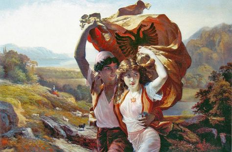 #28nentori Pavarsia #Shqiperisë 1912. (Painting:  Llapatinca) Albanian Flag, Albanian Culture, Art Basics, Ukrainian Art, Old Paintings, Albania, Portrait Art, Home Home, Traditional Art