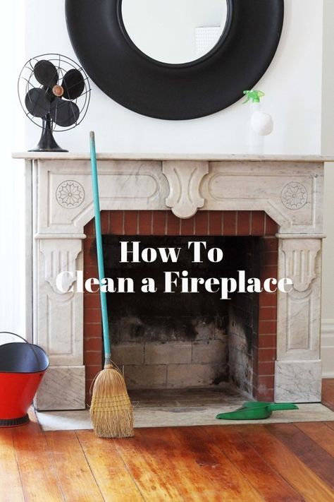 How To Clean a Fireplace — Apartment Therapy Tutorials | Apartment Therapy How To Clean Fireplace, Cleaning Fireplace, Fireplace Maintenance, Fireplace Cleaning, Fireplace Apartment, Clean Fireplace, Chimney Cleaning, Cleaning Painted Walls, Homemaking Tips