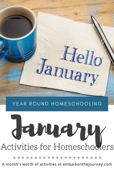 January Unit Studies, New Years Homeschool Activities, January Lesson Plans Elementary, Winter Homeschool Ideas, January Homeschool Ideas, Winter Homeschool Activities, Homeschool January, January Lesson Plans, Homeschool Themes