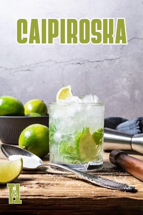 Shake things up with a taste of Brazil! Try this refreshing Caipiroska recipe for a twist on the classic Caipirinha. Perfect for summer sipping and easy entertaining. Caipiroska Recipe, Caipirinha Recipe, Brazilian Cocktail, Coconut Mojito, Watermelon Mojito, Types Of Cocktails, Easy Entertaining, Fruit Infused, Lime Wedge