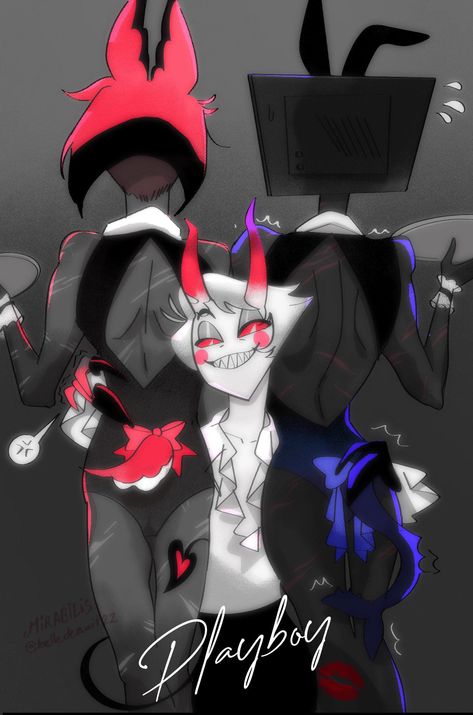 Hazbin Hotel Appleradio, Hazbin Hotel Instagram Posts, Alastor X Vox Hazbin Hotel, Vox X Alastor, Alphabet Letters To Print, What Will Happen Next, Cartoon Graphics, Powerpuff Girls Fanart, Creepypasta Cute