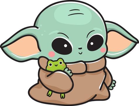 Baby Yoda Disegno, Baby Yoda Çizim, Star Wars Yoda Drawing, How To Draw Baby Yoda, Cute Cartoon Drawings Disney, Baby Yoda Dibujo, Baby Yoda Drawing, Cute Yoda, Yoda Drawing