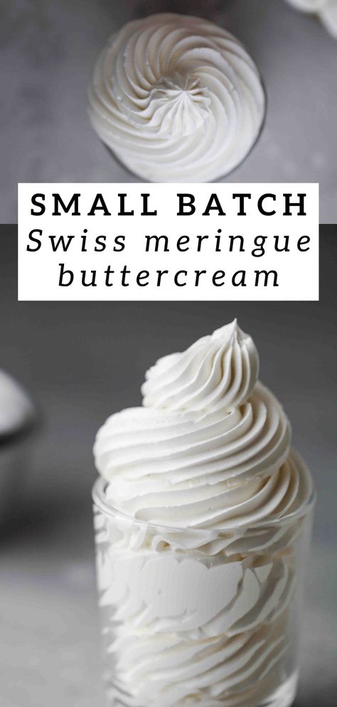 Small Batch Buttercream Frosting Recipe, Small Batch 7 Minute Frosting, Swiss Meringue Buttercream Small Batch, Vanilla Bean Swiss Meringue Buttercream, Small Batch Of Buttercream Frosting, 6 Inch Buttercream Cake, Small Buttercream Frosting Recipe, Small Batch Italian Meringue Buttercream, Cinnamon Swiss Meringue Buttercream