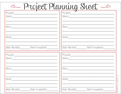 Blissful Keeper at Home: Free Project Planning Sheet Art Project Planning Sheet, Work Spreadsheet, Project Planner Template, Project Planning Template, Project Planner Printable, Planning Sheet, Project Plan, Project Planning, Home Management Binder