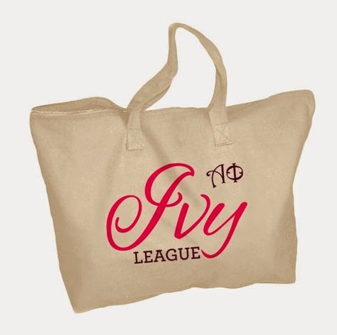 Alpha Phi International: Featured Product Friday: Ivy League Tote Bag Alpha Phi Canvas, Bag Spa, Ivy League Schools, Zippered Tote Bag, Alpha Phi Alpha, Coupon Ideas, Coupon Websites, Discount Dance, Alpha Phi