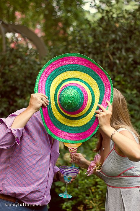 Sombrero Photo Op Engagement Fiesta, Themed Engagement Party, Margarita Party, Golden Anniversary Gifts, Mexican Pride, Mexican Themed Weddings, Fiesta Wedding, Mexican Theme, Mexican Party Theme