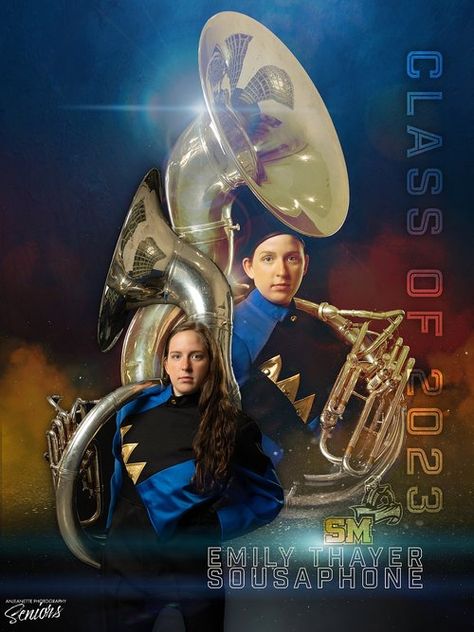 Senior Band Banner Ideas, Marching Band Senior Banners, Marching Band Pictures, Team Sports Pictures, Band Senior Pictures, Band Banner, Band Banners, Banner Pictures, Senior Banner