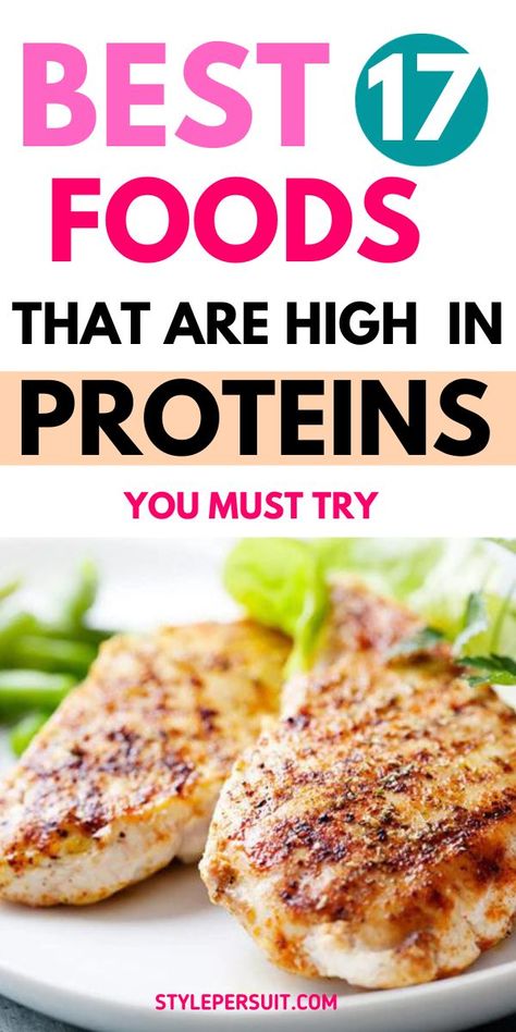 Eating foods rich in protein comes with various benefits, such as building muscle and feeling satisfied after meals. While loading up on protein can be advantageous, it’s crucial to maintain a balanced diet for overall health. Foods Rich In Protein, Foods High In Protein, Healthy Protein Meals, What Can I Eat, Food Pack, Protein Meals, Healthy Homemade Recipes, A Balanced Diet, Building Muscle