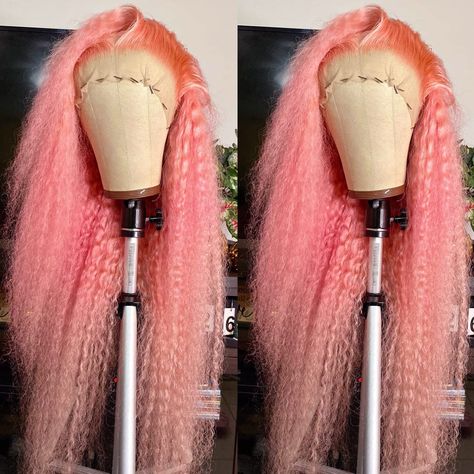 PRICES MAY VARY. Pink lace front wig with natural hairline and baby hair,180% Density Ear to ear large area lace; Transparent lace color, Average cap size(22.5inch) with adjustable straps and 3 combs;Pink Curly Wigs Hair Color is slightly difference between different monitors Pink wigs for white women is made of Heat Resistant fiber hair,can be heated within 320F, So u can make the deep wave hair to be natural wave wig Package Included: 1 Wig + 1 pair of eyelashes 24-hour online customer service Pink Deep Wave Wig, Colored Deep Wave Wig, Color Deep Wave Wig, Curly Pink Wig, Hair Pink Color, Lace Front Wigs Deep Wave, Wigs Deep Wave, Pink Lace Front, Pink Wigs