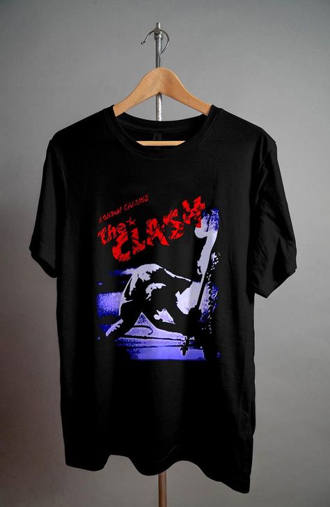 The Clash, American Shirts, Trending Tshirts, One By One, Casual Elegance, Direct To Garment Printer, Accessories Men, Custom Shirts, Shirt Style