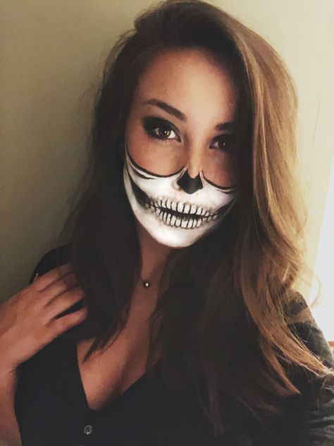 Skeleton Mouth Makeup, Skull Mouth Makeup, Mouth Makeup, Makeup For Halloween, Skeleton Skull, Halloween Makeup, Skeleton, Hair Makeup, Halloween