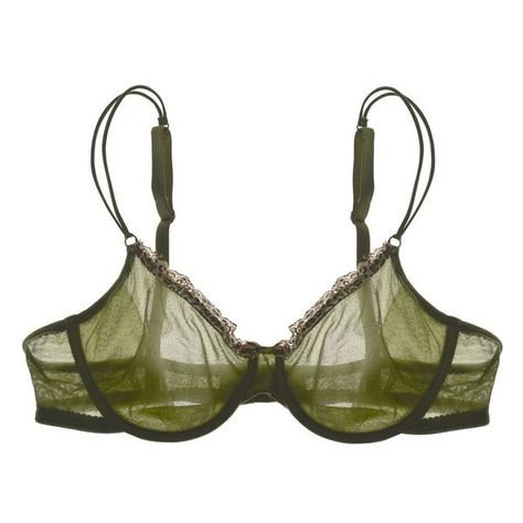 Cosabella Celine Sheer Molded Bra ($80) ❤ liked on Polyvore featuring intimates, bras, green, plunge multiway bra, multi way bra, plunge bra, green bra and multiway bra Bras Sheer, Green Convertible, Bra Elastic, Green Bra, Green Lingerie, Multiway Bra, Mrs Hudson, Green Bras, Convertible Bra