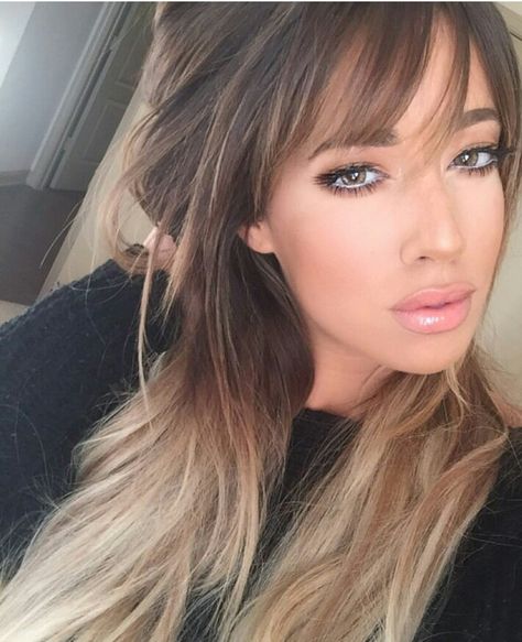 Blonde Ombre Ideas Haircut, Ombre Blond, Side Bangs Hairstyles, Layered Hair With Bangs, Hair Blond, Side Bangs, Hair Blog, Short Hair Updo, Short Hair Styles Easy