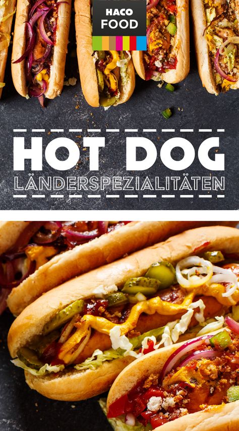 Fancy Hotdogs, Dog Haus Hot Dogs, Bratwurst Hot Dog, Different Types Of Hot Dogs, Hod Dog, Food Hot Dog, Hot Dog Party, Hot Dog Toppings, Hot Dogs