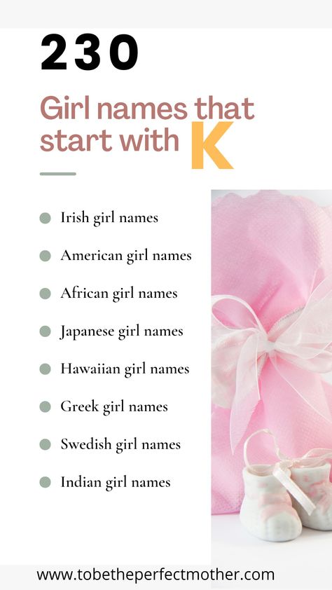 A list of girl names that start with k with meanings and origin Cute K Names, K Names With Meaning, K Names For A Girl, K Baby Girl Names, Persian Girl Names, K Girl Names, English Names Girls, Hawaiian Baby Girl Names