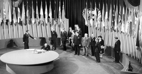 Today in History: United Nations Charter is Signed in San Francisco (1945) World Destruction, United Nations Day, Shadow Government, Calm After The Storm, Fordham University, Government Corruption, The Pentagon, General Assembly, All World