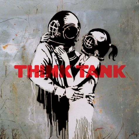 Blur - Think Tank Credit: Parlophone The Velvet Underground, Street Art Banksy, Gas Masks, Banksy Graffiti, Banksy Art, Album Cover Art, Graffiti Artist, Think Tank, Street Art Graffiti