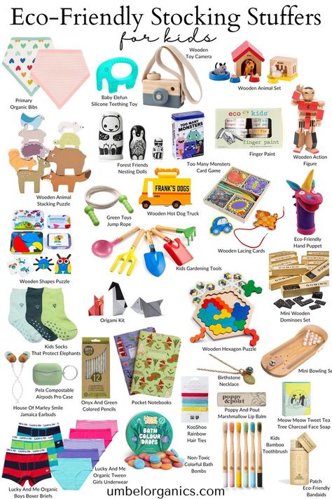 Eco-Friendly & Sustainable Stocking Stuffer Gift Ideas For Kids Stocking Stuffer Guide, Sustainable Stocking Stuffers, Montessori Stocking Stuffers, Christmas Toys 2023, Eco Friendly Stocking Stuffers, Newborn Stocking Stuffers, Useful Stocking Stuffers, Kids Hamper, Toddler Stocking Stuffers