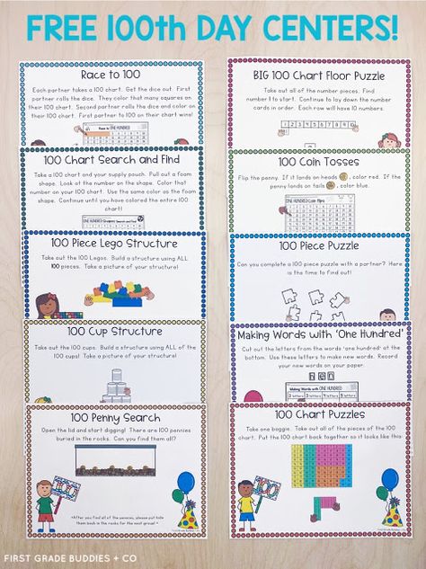 100th Day Of School Crafts First Grade, 1ooth Day Of School Activities, 100th Day Of School Kindergarten Activities, 100 Day Of School 2nd Grade, 100th Day Of School Activities Middle School, 100th Day Of School 1st Grade, 100th Day 2nd Grade, 100 Days Of School Grade 2, 100th Day Activities First Grade