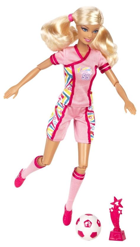 Amazon.com: Barbie I Can Be Team Barbie Soccer Champion Doll: Toys & Games Barbie I Can Be, Barbie Room, Play Barbie, Mattel Shop, Cabbage Patch Dolls, Barbie I, Soccer Player, Barbie Friends, New Dolls