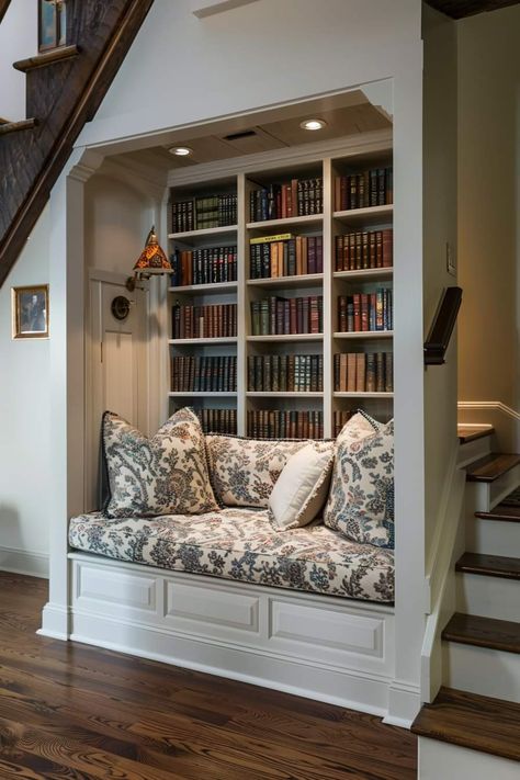 Home Library Ideas, Cozy Home Library, Home Library Rooms, Library Room, Dream Life House, Home Library Design, Home Libraries, Dream House Rooms, Library Ideas