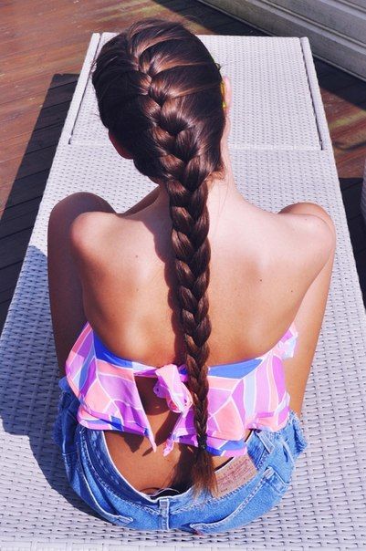 so pretty! French Braid Hairstyles, Fishtail Braid, Pinterest Hair, Bohol, Long Braids, French Braid, Hair Envy, Hair Dos, Ponytail Hairstyles