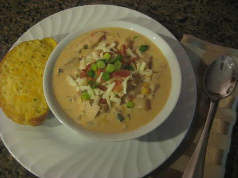 Smoked Goose, Chicken Chowder, Leftovers Soup, Sunday Dinners, Chowder Soup, Chowder Recipe, Soup Dinner, Smoked Chicken, Stuffed Pepper Soup