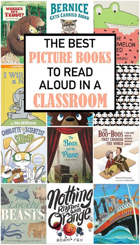 Classroom read alouds Fun Read Aloud Picture Books, Books To Read Preschoolers, 1st Grade Read Aloud Books, First Grade Picture Books, Preschool Read Aloud Books, Best Read Aloud Books For Kindergarten, Kindergarten Picture Books, Kindergarten Read Aloud Books, Best Read Alouds For Kindergarten