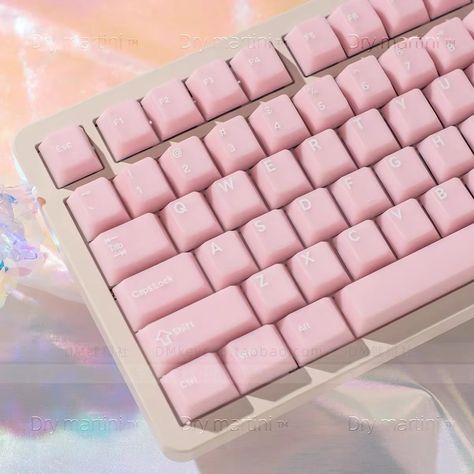 161 Keys New Milk Pink Chreey Profile PBT Keycap high-quality Keyboard Keycaps for MX Switches Gamer Keyboard accessory - AliExpress Keyboard Keycaps, Dry Martini, Pink Jade, Keycap Set, Key Cap, Keyboard Accessories, Key Caps, Mechanical Keyboard, Girl Gifts