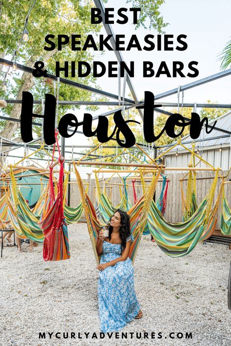 How to Get into the Top 19 Best Secret Speakeasies and Hidden Bars in Houston TX Houston Girls Trip, Houston Vacation, Texas Weekend Getaways, Houston Bars, Houston Foodie, Houston Eats, Hidden Bars, Houston Travel, Explore Houston