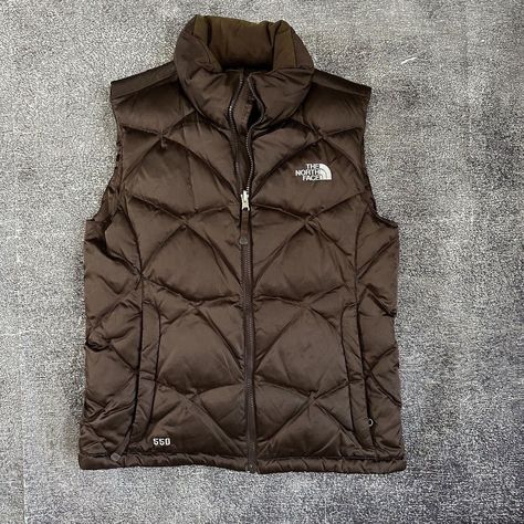 Brown northface puffer jacket