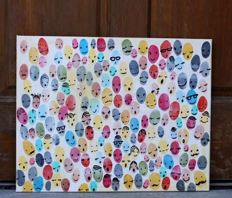 thumbprint faces, i love 5 Star Notebook, Thumbprint Painting, Star Notebook, Reception Classroom, Thumbprint Art, Reception Class, Painting Stones, Paint Dipping, Thumb Print