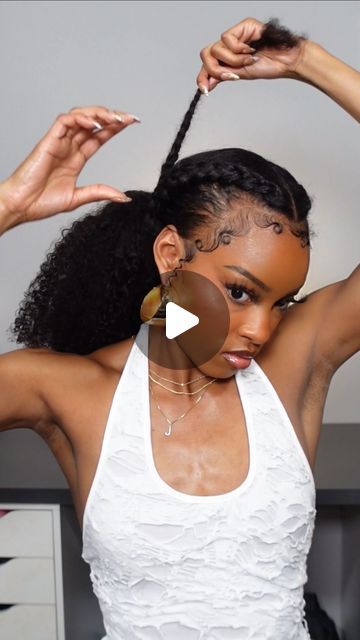 Heat Free® Hair on Instagram: "Just when you thought things couldn’t get more beautiful.   Get versatility, summer-ready styling, and perfect curls every time with the one-step upgrade of our Drawstring Ponytail.   For a limited time only, the entire site is 20% off during our Annual Spring Sale. Use code: BLOOM20 at checkout to save 🌸. Which one of these 5 looks are you trying first? Comment below!   🎥 Feat: For Kurls 18” Ultra Full Drawstring Ponytail  . . . . #ponytails #ponytailstyles #ponytailstyle #ponytailextensions #ponytailhairstyles #ponytail #sleekponytail  #clipinextension #clipinhairextension#clipinhairextensions #clipins #clipinhair #clipinsfornaturalhair#clipinsforblackwoman #clipinsforafricanamericanhair#clipinshair #naturalhairstyle #clipinsforblackgirls#curlyextensions Hair Jewelry Ponytail, Slick Back Drawstring Ponytail, Black Low Ponytail Hairstyles, Black Women High Ponytail Hairstyles, Cuban Twist Ponytail, Ponytail Styles For Natural Hair, Ponytail Black Women Natural Hair, Ponytails For Black Women Natural Hair, Ponitailhairstyle Black Women