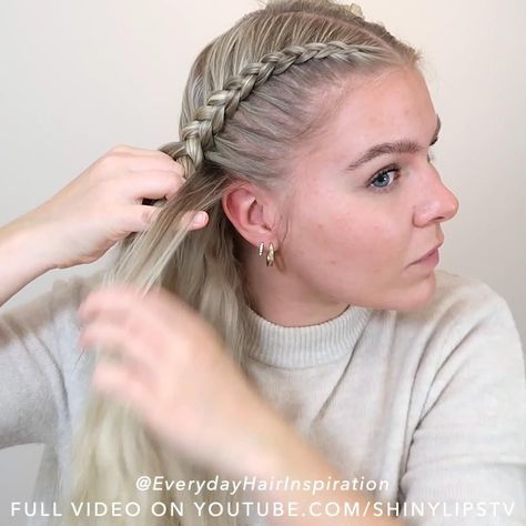 How Ro Dutch Braid Your Own Hair, How To Make A French Braid Step By Step, How To Dutch Braid Your Own Hair Steps, Easy Double French Braid Tutorial, Hot To French Braid Your Own Hair, Dutch Brades Hair Styles, How To Braid Dutch Braids, How To Do A Dutch Braid Step By Step On Yourself, How To Dutch Braid Step By Step On Yourself