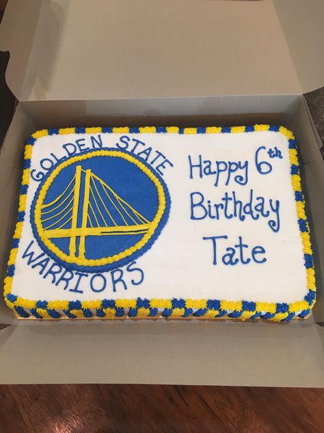 Steph Curry Cake, Steph Curry Cake Ideas, Golden State Birthday Cake, Warriors Party Ideas Golden State, Golden State Warriors Party Ideas, Stephen Curry Cake, Golden State Warriors Birthday Party, Golden State Warriors Birthday Cake, Warriors Cake