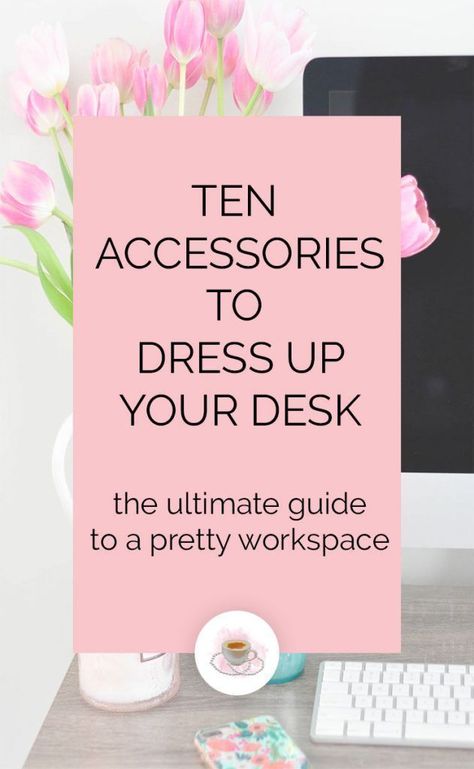 10 Desk Accessories to Dress Up Your Desk - we all need a pretty workspace and here are some great accessories to get you there! Office Floral Decor, Desk Surface Ideas, How To Decorate My Desk At Work, Cute Office Supplies Desk Accessories, Inviting Office Decor, Professional Office Decorating Ideas For Work Business, Office Wall Organization Above Desk, Relaxing Office Decor, Office Decorating Ideas For Work Modern