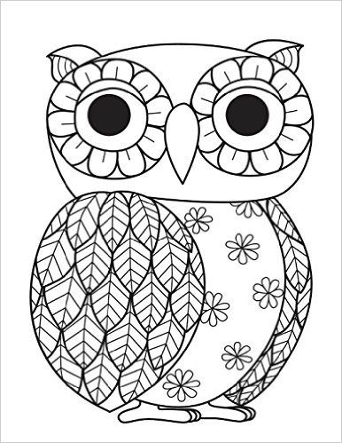 Owl Zentangle, Owl Coloring, Owl Coloring Pages, Mandala Wallpaper, Desain Quilling, Owls Drawing, Diary Notebook, Owl Crafts, Blank Notebook