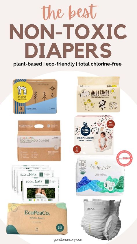 Non Toxic Nursery, Diapers Needed For First Year, Baby Diapers Design, Non Toxic Baby Products, Nontoxic Baby Registry, Nontoxic Baby Products, Natural Baby Products, Parenting Hacks Baby, Newborn Stage