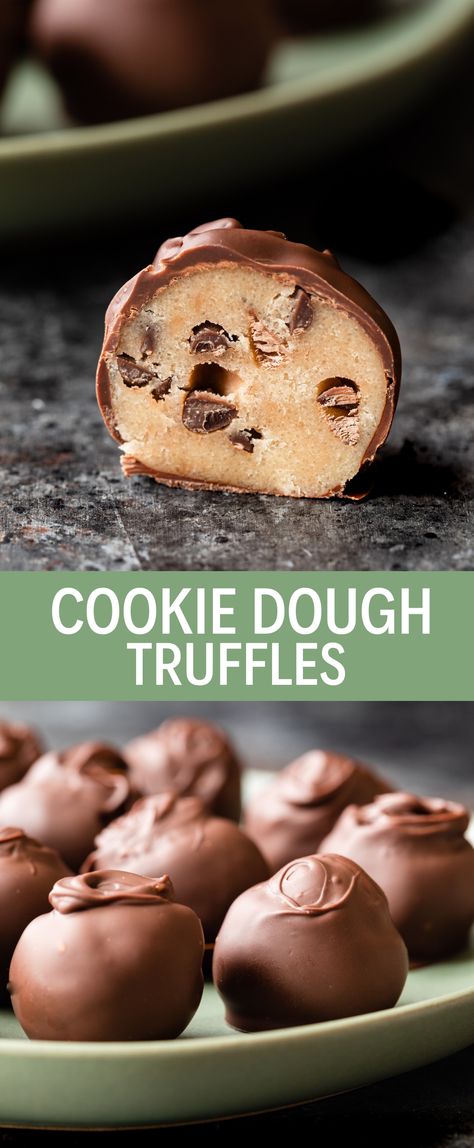 Chocolate Chip Cookie Dough Truffles, Edible Chocolate Chip Cookie Dough, Chocolate Chip Dip, Eggless Chocolate Chip Cookies, Edible Cookie Dough Recipe, Dessert Box, Cookie Dough Truffles, Raw Cookie Dough, Chocolate Cookie Dough