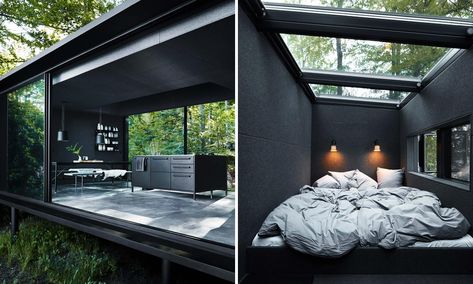 Vipp Shelter, Swedish Forest, Teen Rooms, Alternative Living, Scandinavian Lighting, A Frame House Plans, Lose Yourself, House Design Photos, Floor To Ceiling Windows