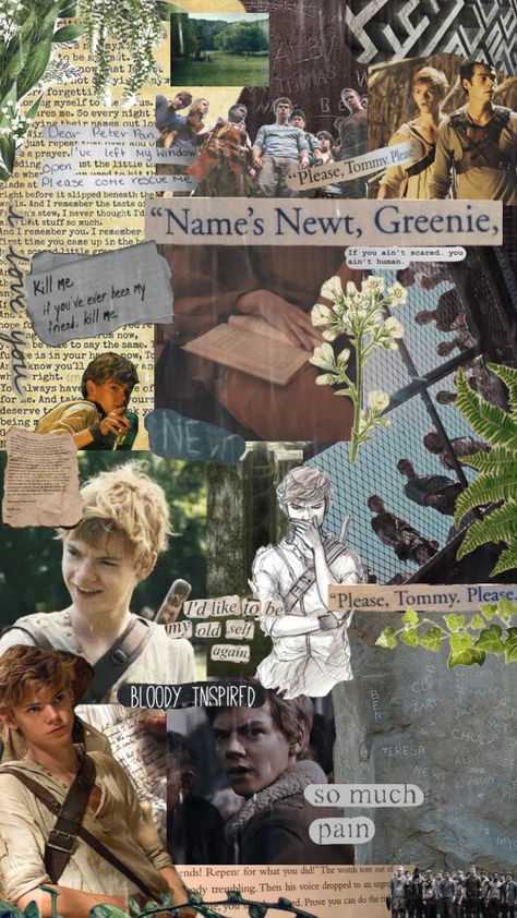 Maze Runner Aesthetic Wallpaper Collage, Newt Background, Maze Runner Aesthetic Wallpaper, Maze Runner Wallpaper Aesthetic, Newt Maze Runner Wallpaper, Newt Aesthetic, Newt Wallpaper, Maze Runner Newt, Maze Runer