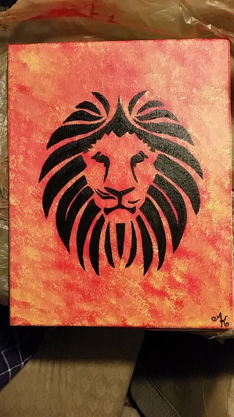 Lion Easy Painting, Lion Painting Acrylic Canvases, Lion Painting Easy, Leo Painting, Lion Painting Acrylic, Lion Canvas Painting, Painting 2023, Acrylic Canvas Painting, Crafty Mom